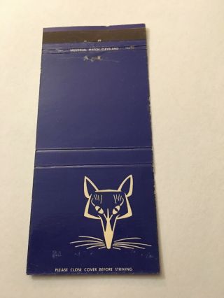 Vintage Matchbook Cover Matchcover The Blue Fox Restaurant Lakewood Oh Unstruck
