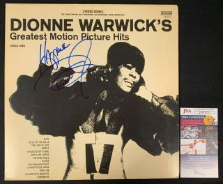 Dionne Warwick Hand Signed Auto Vinyl Record/album Greatest Hits Jsa/coa
