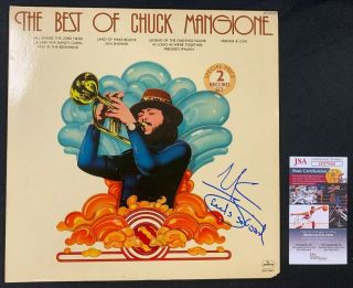 Chuck Mangione Hand Signed Auto Vinyl Record/album Best Of Mangione Jsa/coa