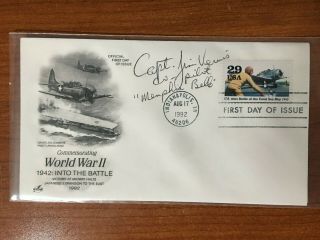 Jim Verinis - Co Pilot On Memphis Belle - Signed First Day Cover