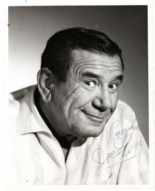 American Film & Tv Actor,  Comedian Joe E.  Ross,  Signed Vintage Studio Photo.