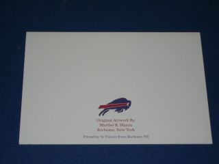 2006 - 07 Buffalo Bills Holiday Christmas Card.  Team issued. 3