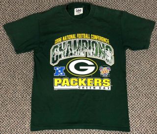 Vintage 1997 Green Bay Packers Bowl Xxxi Champions Shirt Size Medium Nfl