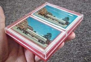 Vtg Steere Tank Lines Double Deck Playing Cards.  Semi - Trailer Truck.