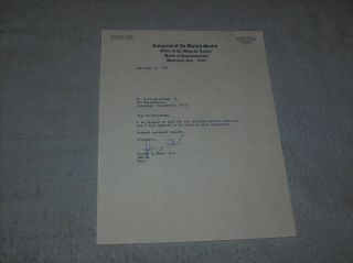 Us President Gerald Ford Hand Signed Autographed 1969 Letter Guaranteed