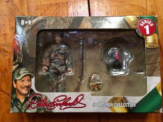Rare Dale Earnhardt Turkey Hunting Sportsman Action Figure Set