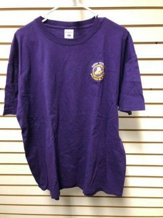 Wha York Golden Blades Purple Embroidered T Shirt Xl 1973 - 74 Hockey