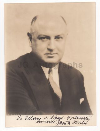 James Farley - Postmaster General - Signed 8x10 Photograph