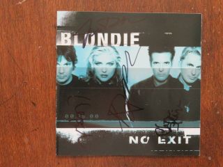 Signed Autographed Cd Booklet Debbie Harry,  3 Band Members - Blondie No Exit