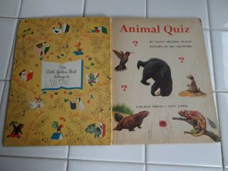 Animal Quiz,  A Little Golden Book,  1960 (A ED;VINTAGE Children ' s Hardcover) 3