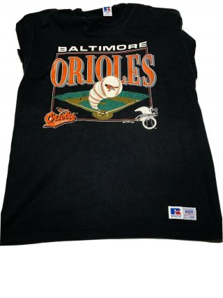 Men’s Baltimore Orioles 1992,  American League,  Vintage T Shirt Size Xxl Russell