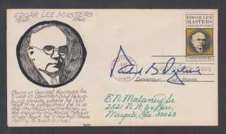 Richard B.  Ogilvie,  Illinois Governor1969 - 73,  Signed Fdc With Hand Drawn Cachet