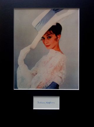 Audrey Hepburn Signed Autograph Photo Display My Fair Lady