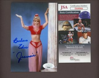 Barbara Eden I Dream Of Jeannie Signed 4x6 Picture Jsa Certified Autograph