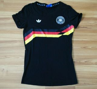 Womens Small Germany National Team 1988 - 1989 - 1990 Adidas Home Football Reprint