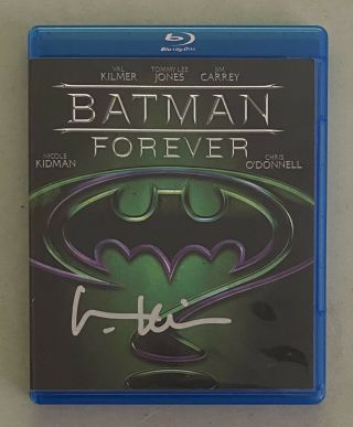 Val Kilmer Signed Batman Forever Blu Ray Disc Movie Psa/dna Sticker Only