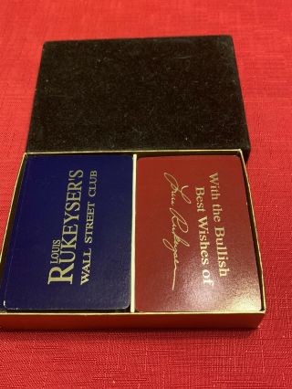 Vintage Playing Cards Louis Rukeyser 