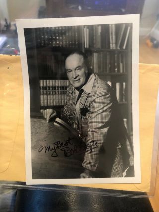 Bob Hope Comedian Autographed Signed 5x7 Photo Photograph With Prof 9