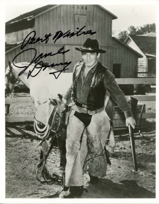 James Drury Signed Photo 8x10 In Role The Virginian (x156a)
