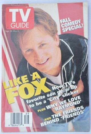 Tv Guide 9/28/1996 Like A Fox (michael J.  Fox)