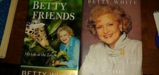 Betty White Signed Auto Book Betty& Friends& Here We Go Again (not Signed)