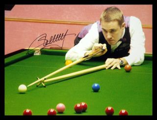Stephen Hendry Snooker Signed 12x16 Photograph : B