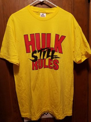 Wwf Hulk Hogan Hulk Still Rules T - Shirt Adult Large L Wwe