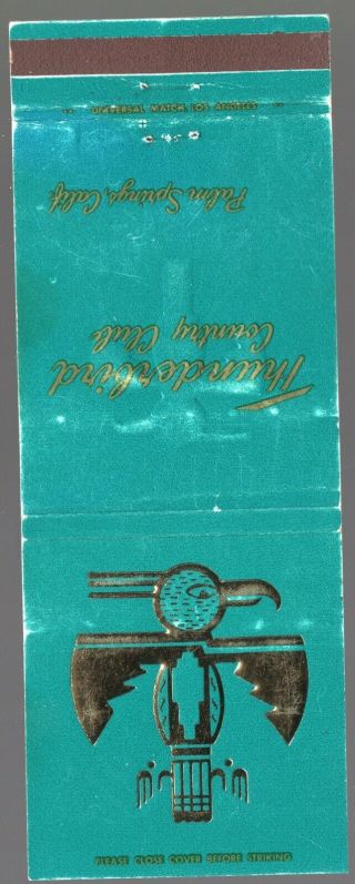 Thunderbird Country Club Palm Springs Ca 30 Fs Foilite Matchbook Cover