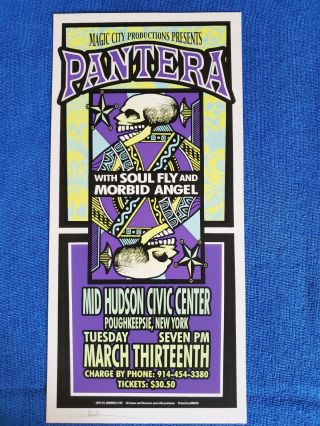 Pantera,  Morbid Angel & Soul Fly Poster - Signed By Mark Arminski