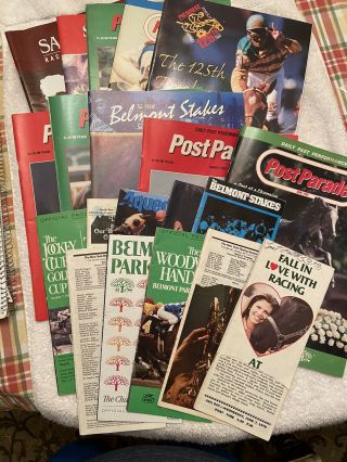 40 Horse Racing Programs - Mostly Stakes - Spa,  Bp,  Aq,  Mp,  Preak,  Belmont Stk,  (by) - 1978,