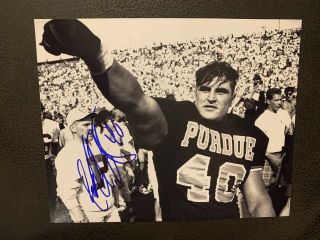 Jeff Zgonina Signed 8 X 10 Photo Autographed Football Purdue University