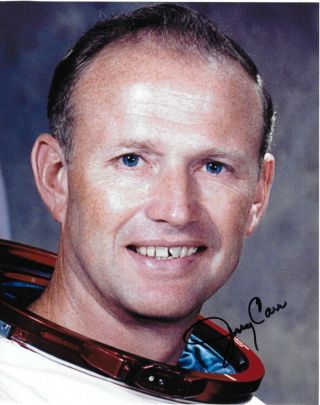 Jerry Carr Signed 8x10 Photo Nasa Apollo Skylab Astronaut Autograph