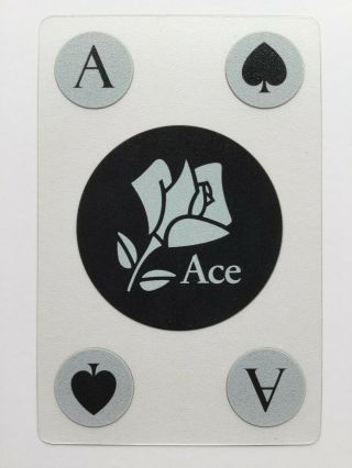 See Through Rose Lancombe Paris Ace Of Spades Single Swap Playing Card