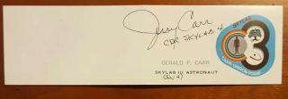 Jerry Carr Signed Autographed Business Card Skylab 4