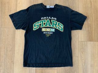 Dallas Stars Vintage Shirt Ccm - Large,  Late 90 