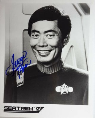 Star Trek Autograph 8x10 Photo Signed George Takei As Sulu - (lhau - 461)