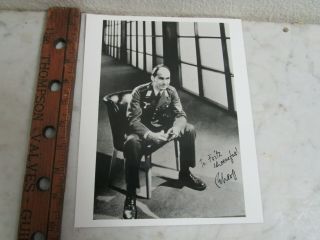 6 Wwii German Luftwaffe Pilot Ace Signed Photo / Officer Autograph