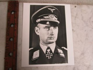 4 Wwii German Luftwaffe Pilot Ace Signed Photo / Officer Autograph