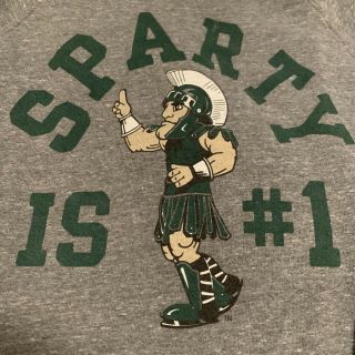 Michigan State Spartans Homage Sweatshirt Large L Sparty Football Basketball Msu