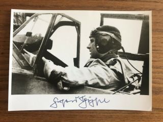 Photo Signed Major Gerhard Schöpfel Kc Jg 26 Wwii Luftwaffe Fighter Ace