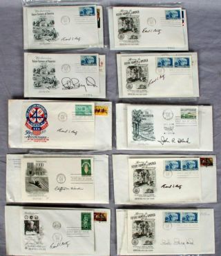 10 Secretary Of Agriculture Signed Usa First Day Covers