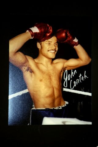 John Conteh Hand Signed Boxing 12x16 Photograph : A