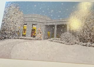 2006 George And Laura Bush Signed White House Christmas Card