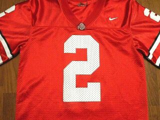 Vintage Ohio State Buckeyes 2 Football Jersey By Nike,  Youth Small,