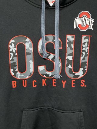 Scarlet & Gray Authentic Apparel Ohio State Buckeyes Camo Hoodie Large. 2