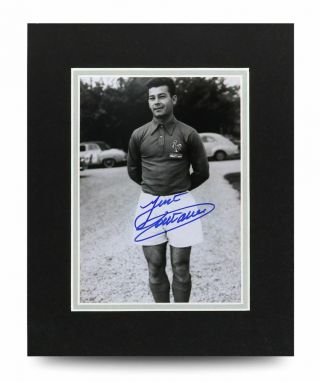 Just Fontaine Signed 10x8 Photo Display France Autograph Memorabilia,
