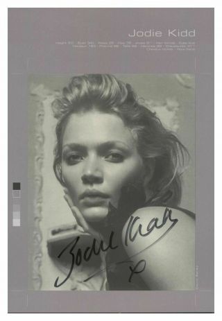 Jodie Kidd Hand Signed Autograph Photograph Fashion Model