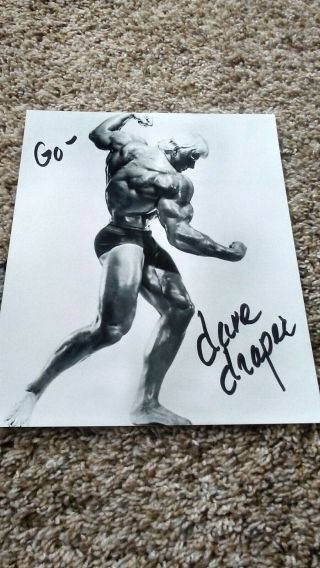 Dave Draper Bodybuilder Signed Autograph 8x10 Photo
