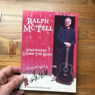 Ralph Mctell Hand Signed Autograph On Flyer Ip