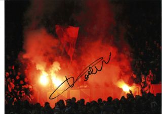 Paolo Maldini Ac Milan Signed Authentic 16 X 12 Inch Football Photo Ss841e